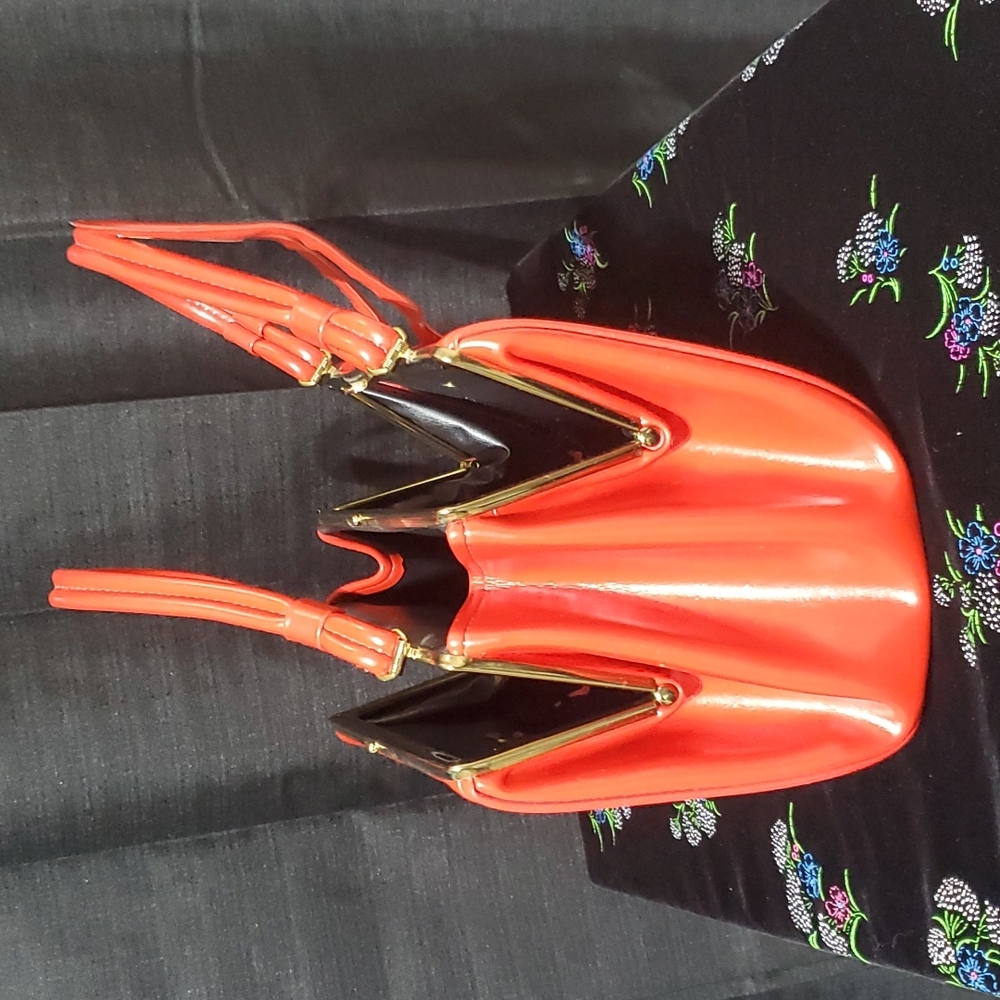 Vintage red handbag - Picture 9 of 10